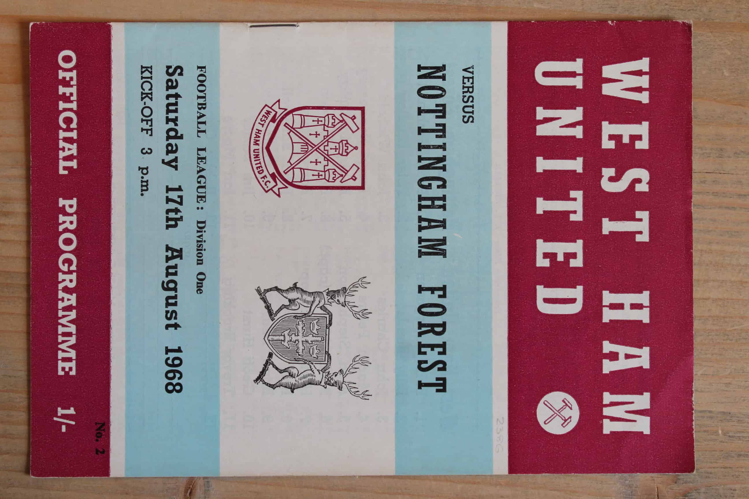 West Ham United FC v Nottingham Forest FC